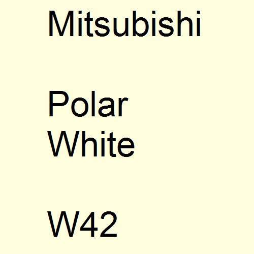 Mitsubishi, Polar White, W42.